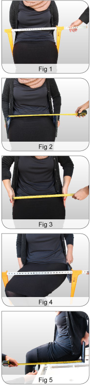 Measuring a client for seating The Seating Surface