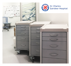 Unicare Health supplies new equipment and furniture for new short stay unit at Sir Charles Gairdner Hospital.