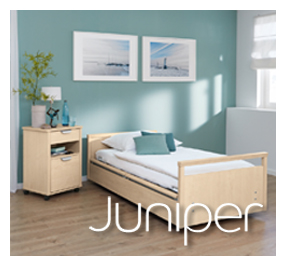 Juniper Annesley Residential Care chooses world-class Wissner-Bosserhoff nursing beds and Care of Sweden pressure care mattresses.
