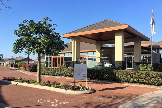 Arcadia Waters Retirement Village invites Unicare Health to put up aged care equipment display to promote independent living.