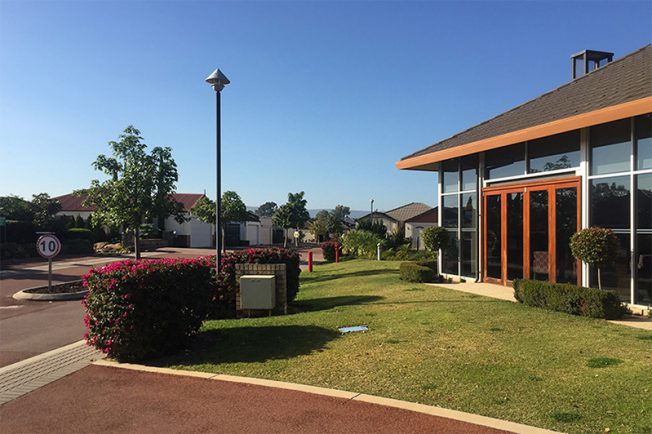 Arcadia Waters Retirement Village invites Unicare Health to put up aged care equipment display to promote independent living.