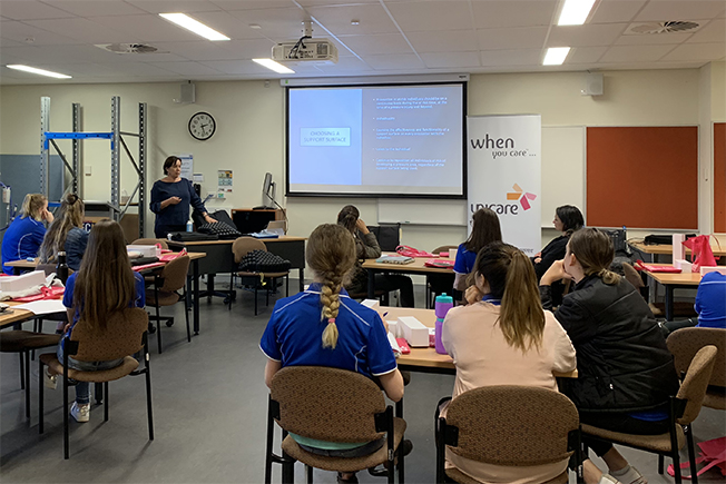 Edith Cowan University invites Unicare Health to share knowledge on the practicalities of pressure cushion prescription with third year Occupational Therapy students.