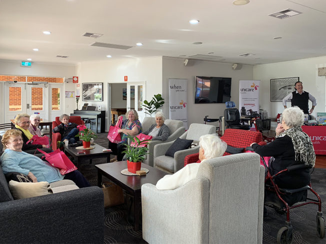 Lend Lease Homestay Village invites Unicare Health to put up aged care equipment display for their residents