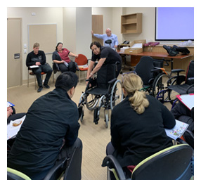 Rockingham Hospital invites Unicare Health to share wheelchair scripting knowledge with Occupational Therapists.
