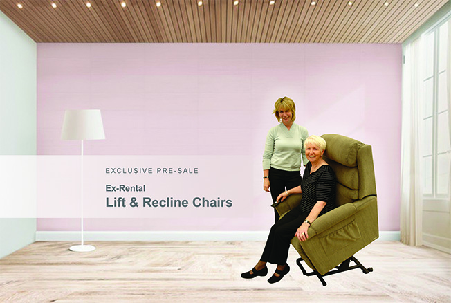 Ex-rental lift and recline chairs on sale